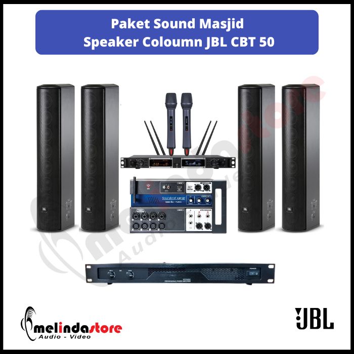 Paket Sound System Indoor Masjid JBL CBT50 LA | 4 Speaker